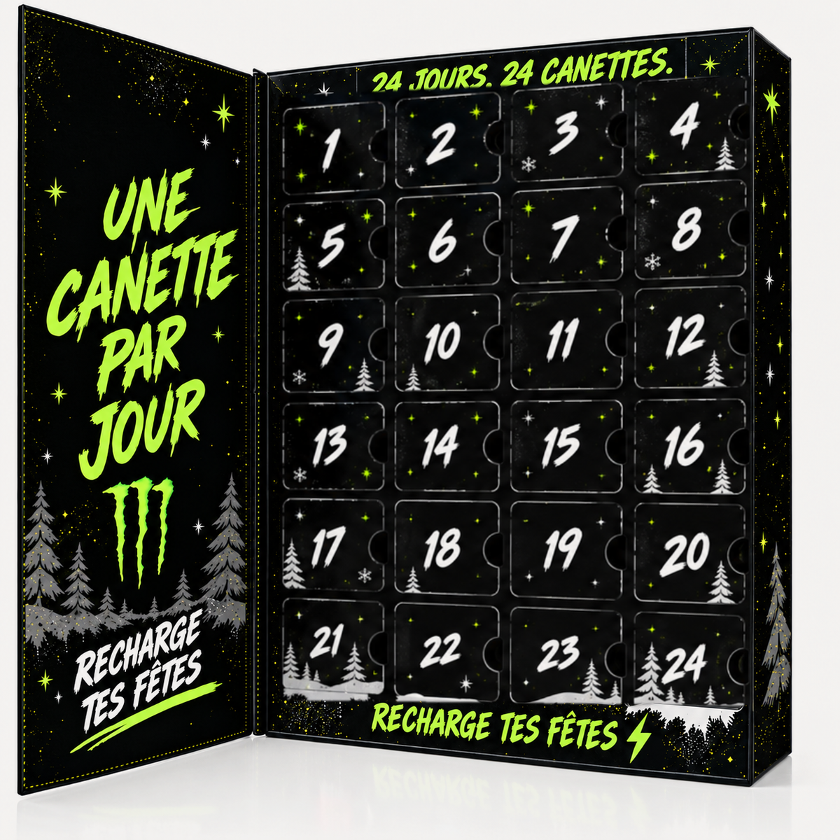 Calendrier de l'Avent Monster, cases fermées