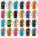 Les 24 mini canettes Monster porte-clés, toutes différentes